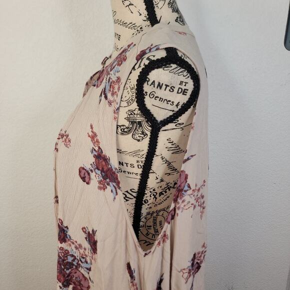 Free People Tunic Top Sz Small Tree Swing Washed Stone Combo OB413273 - Picture 5 of 9